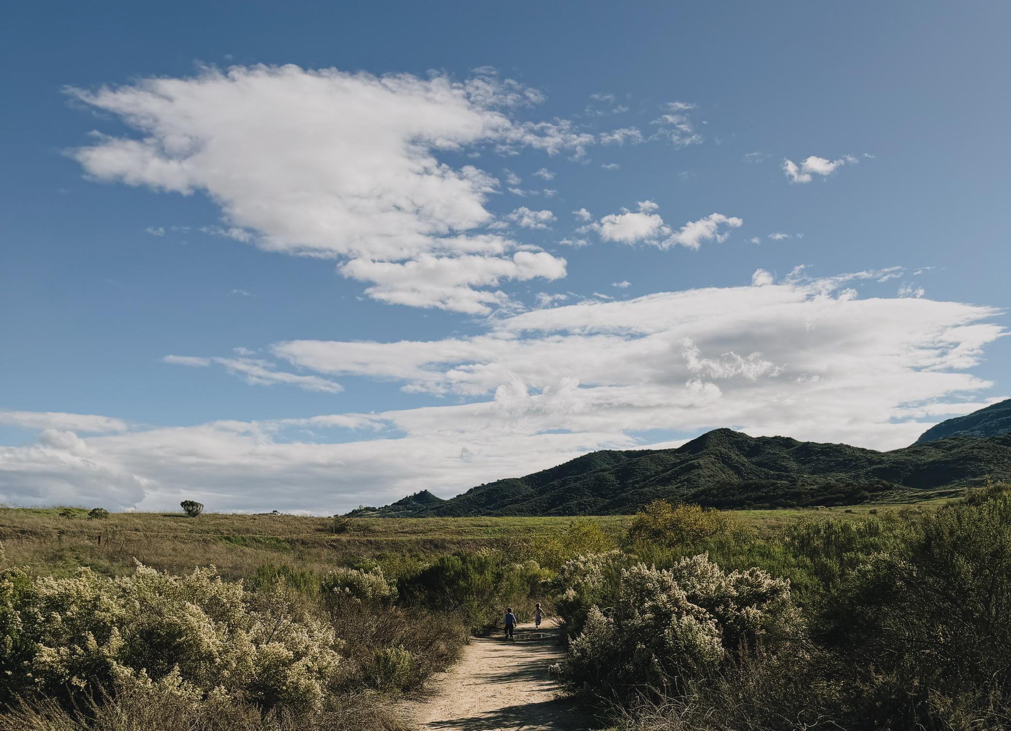 Satwiwa Loop Trail toddlers running in Satwiwa Loop Trail